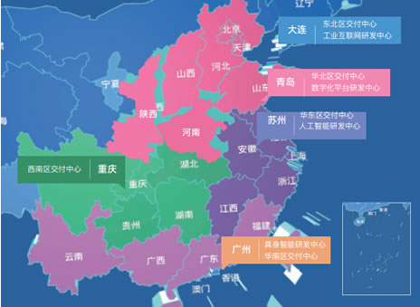 全国分部地图
